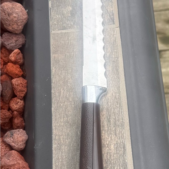 Ginsu 9" Blade Stainless Steel Double Edged Knife Plastic Handle VTG CUTLERY - Picture 3 of 7